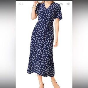 DressesTalbots daisy wrap midi dress size 12